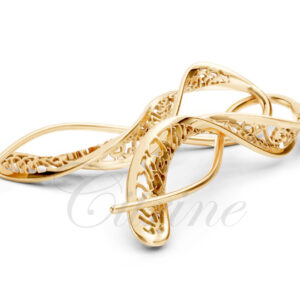 Modern Flow Gold Ring 3D Print Model