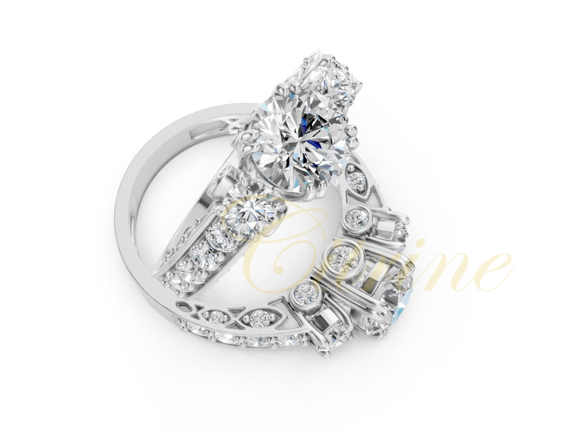 Citrine Fashion Gold Ring – CJR-001 - Image 3