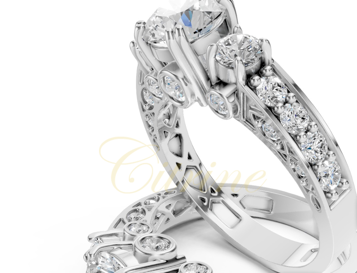 Citrine Fashion Gold Ring – CJR-001 - Image 2